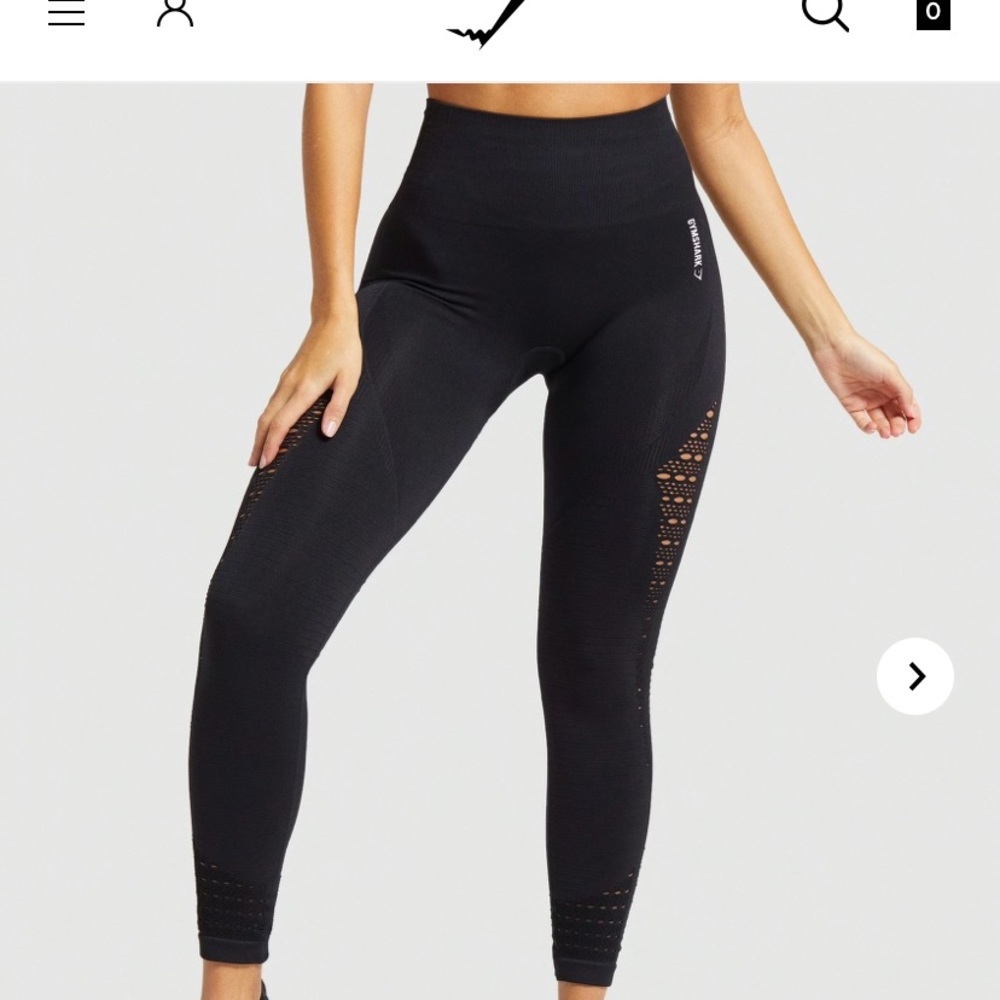 Black gymshark seamless energy leggings